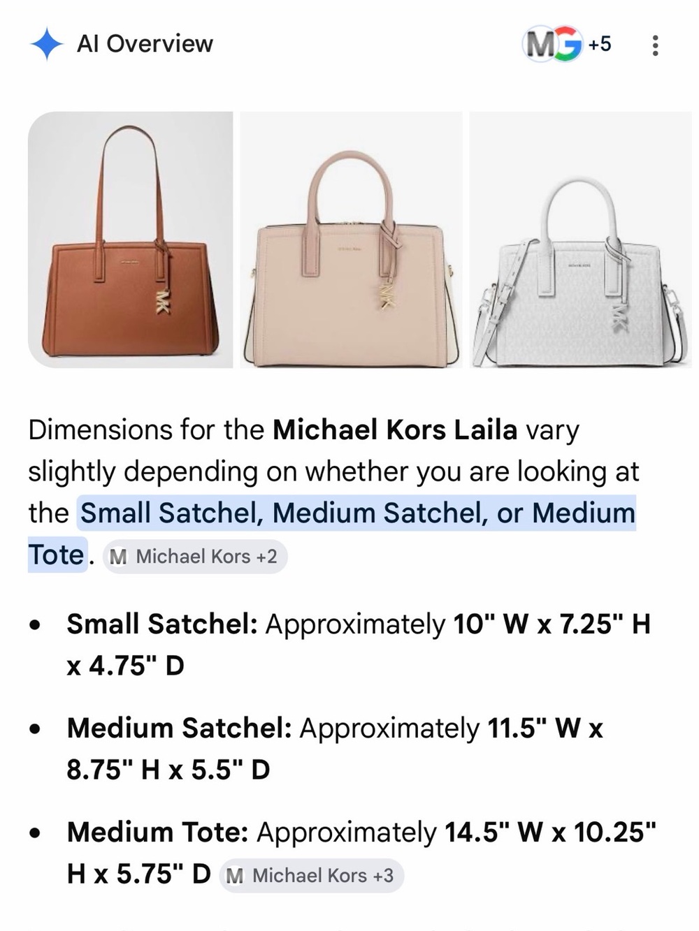 Michael Kors Tan Leather Satchel with Gold MK Charm - Picture 15 of 15